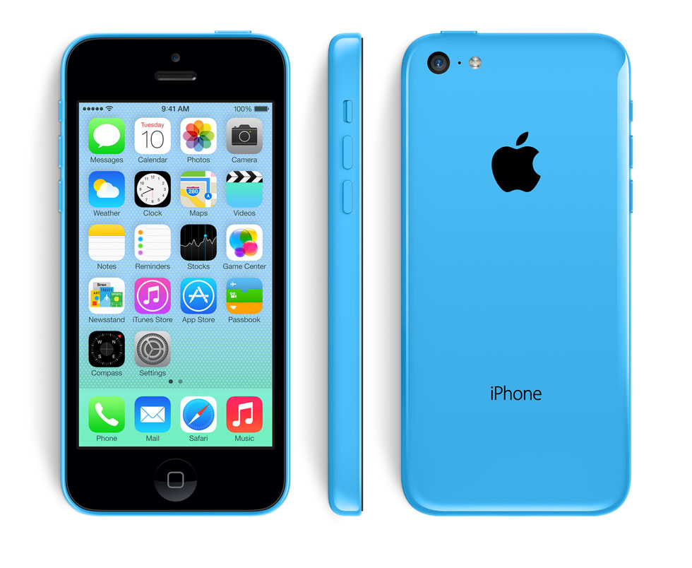 Новый iPhone 5C BLUE цветной голубой корпус