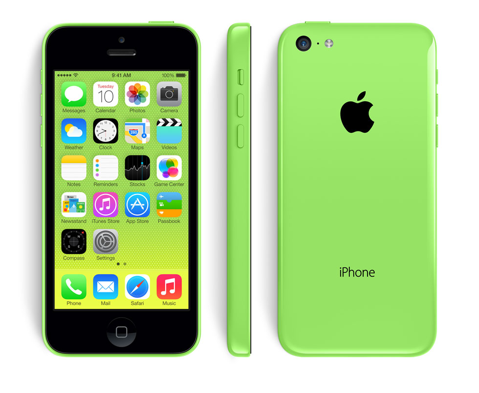 Новый iPhone 5C Green цветной зеленый корпус