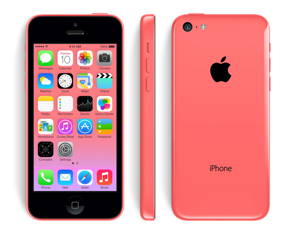 Новый iPhone 5C pink  цветной розовый корпус