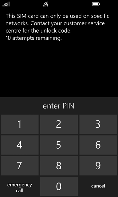 unlock Nokia lumia разблокировка mck nck code